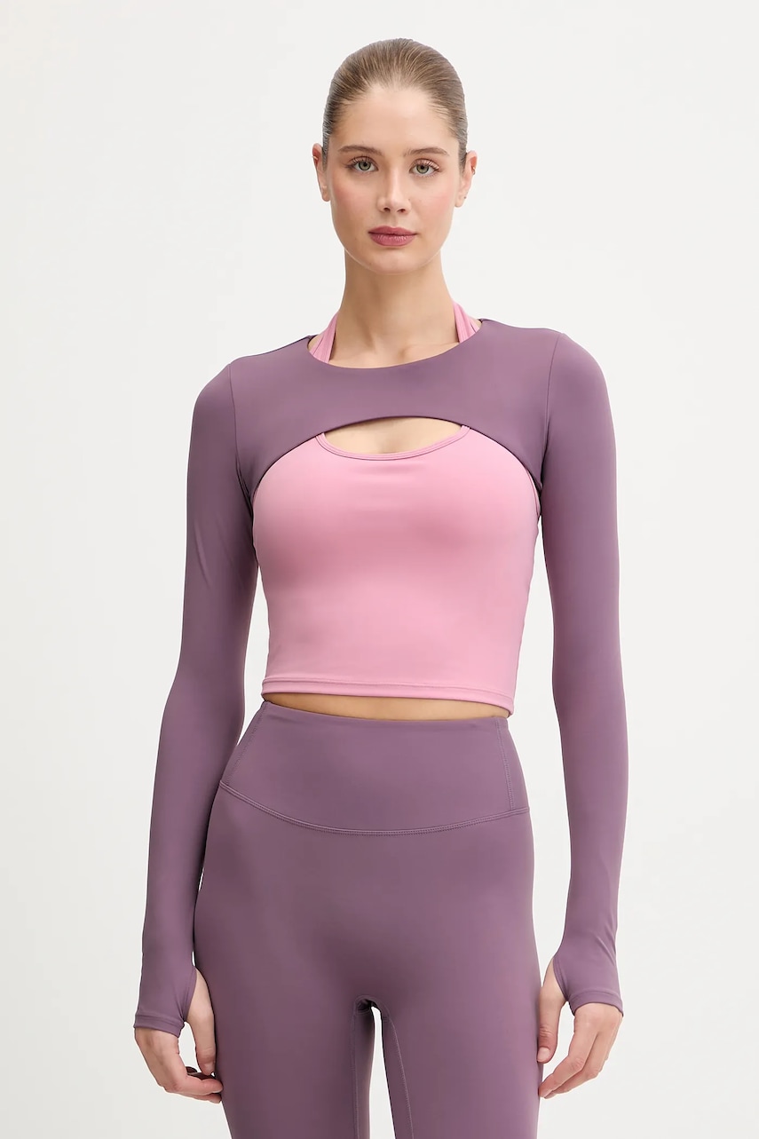 JOYINME longsleeve de yoga Ovi culoarea violet, Ovi
