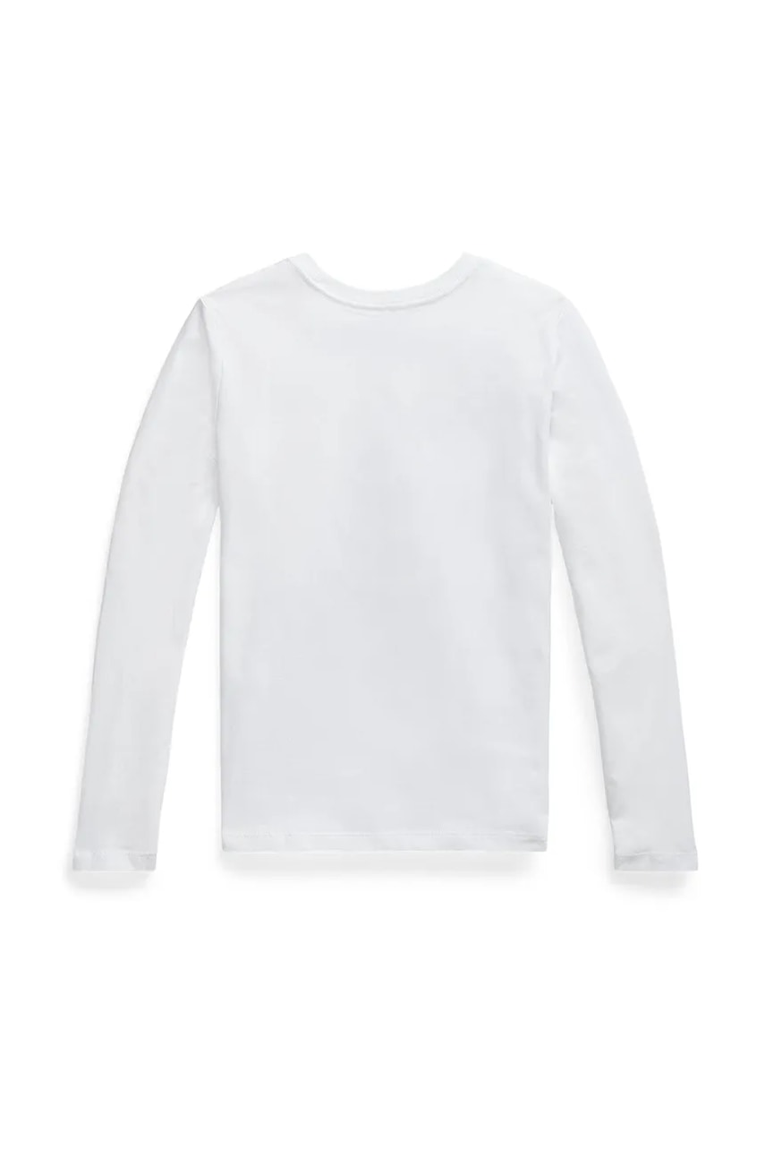 Лонгслив Polo Ralph Lauren цвет белый 313841122030 Лонгслив Polo Ralph Lauren цвет белый 313841122030