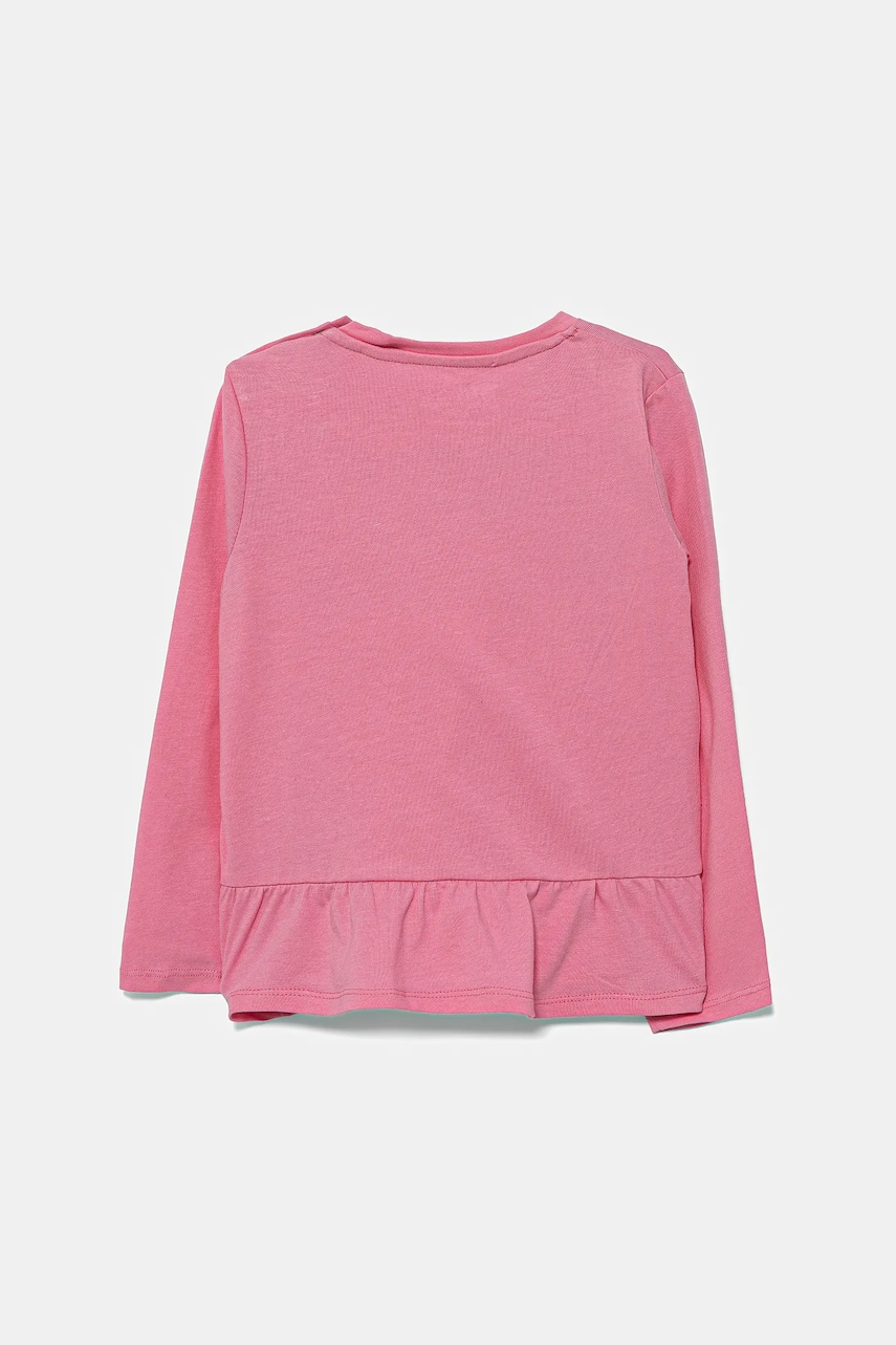 Хлопковый лонгслив для младенцев Guess цвет розовый A5YI01 K6YW4 Хлопковый лонгслив для младенцев Guess цвет розовый A5YI01 K6YW4