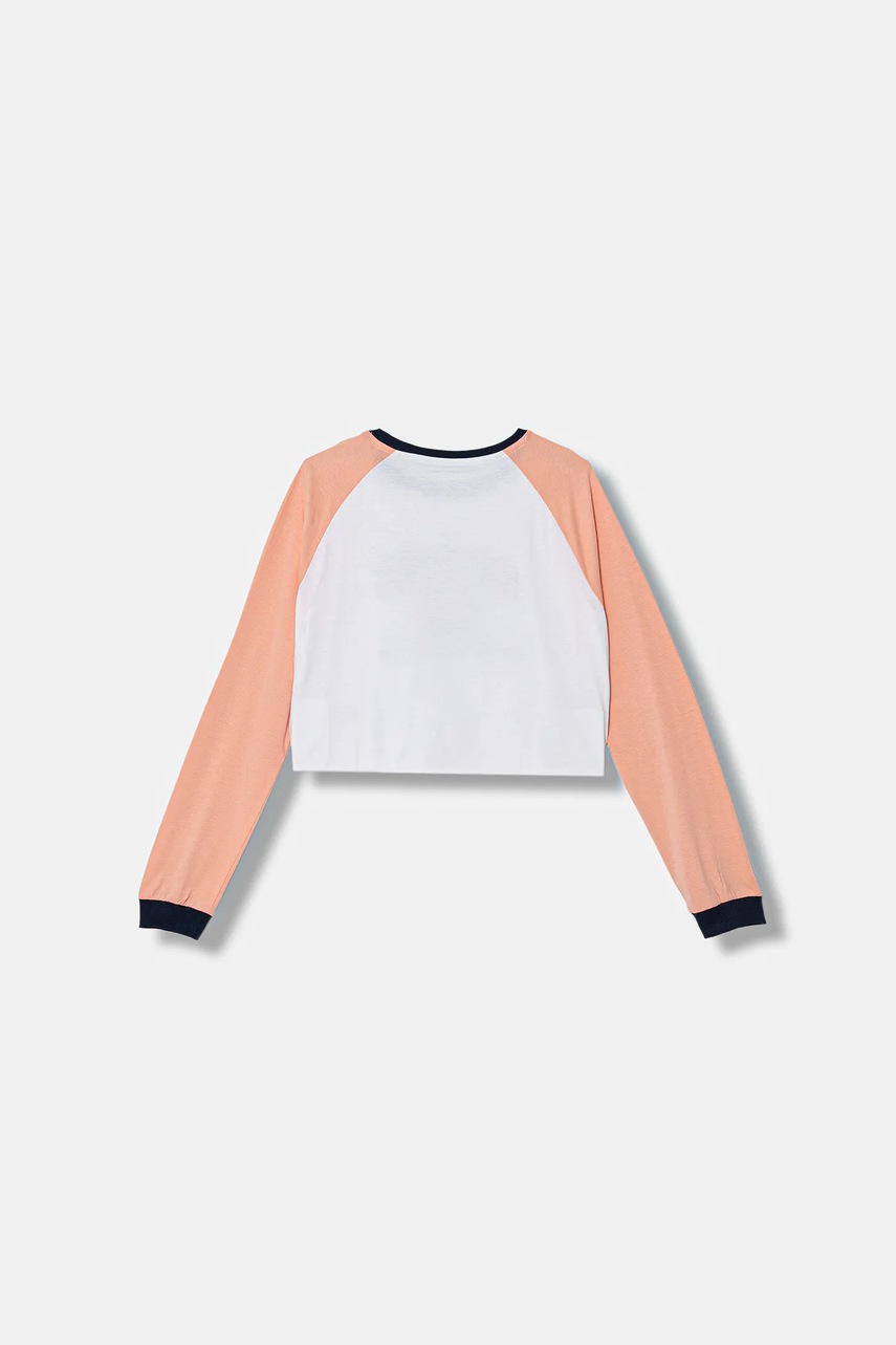 Хлопковый детский лонгслив Guess цвет оранжевый J5YI27 K8HM4