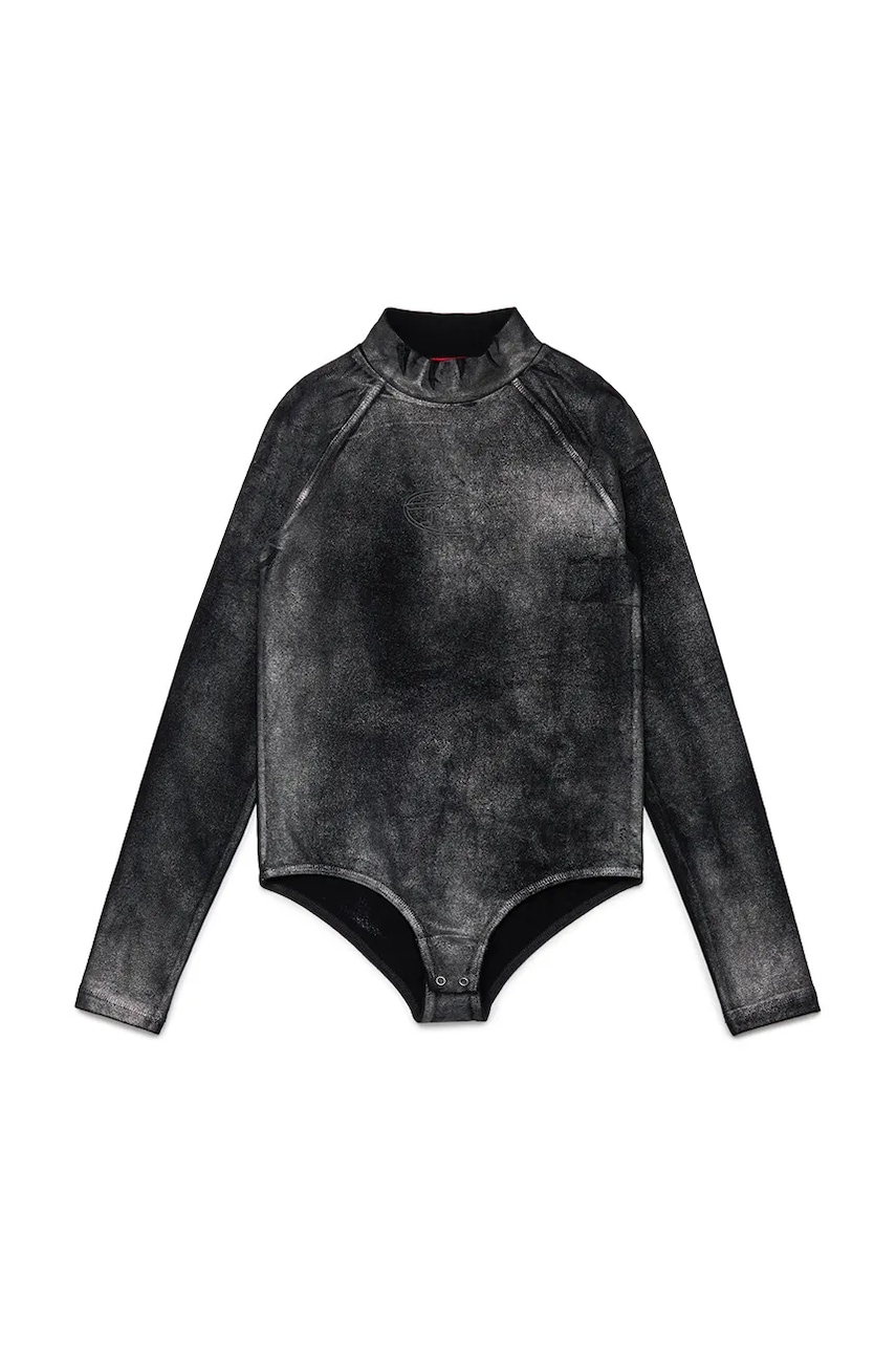 Diesel body copii BALDA T-SHIRT culoarea negru, cu turtleneck, J02372