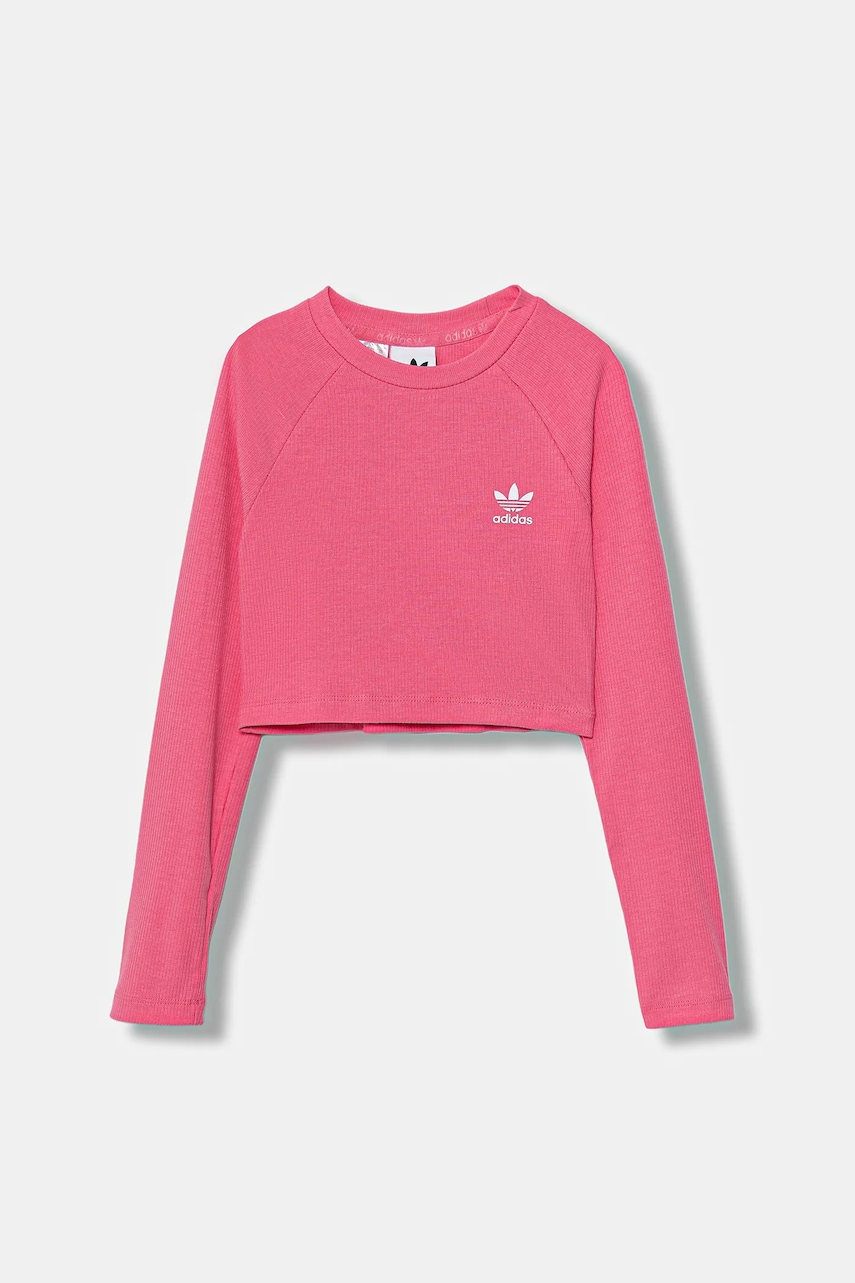 adidas Originals longsleeve copii culoarea roz, JW2598