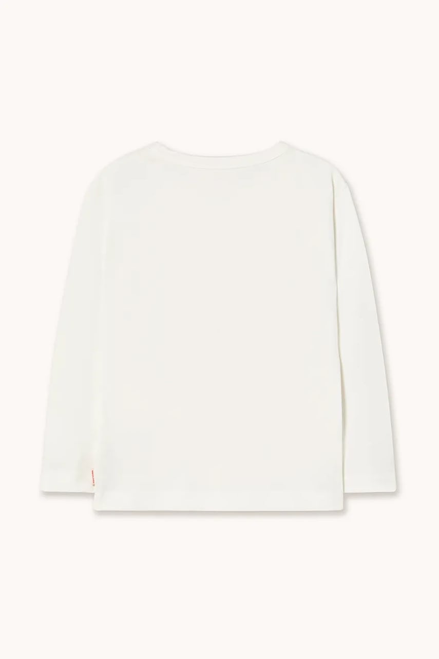 Дитячий бавовняний лонгслів Tinycottons FLOWER GRAPHIC SLEEVE TEE колір білий AW25-307 в Чернівцях Дитячий бавовняний лонгслів Tinycottons FLOWER GRAPHIC SLEEVE TEE колір білий AW25-307 в Чернівцях