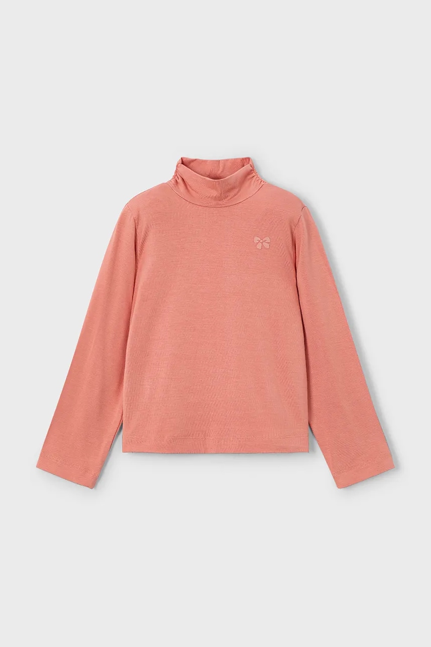 Mayoral longsleeve culoarea portocaliu, cu turtleneck, 145