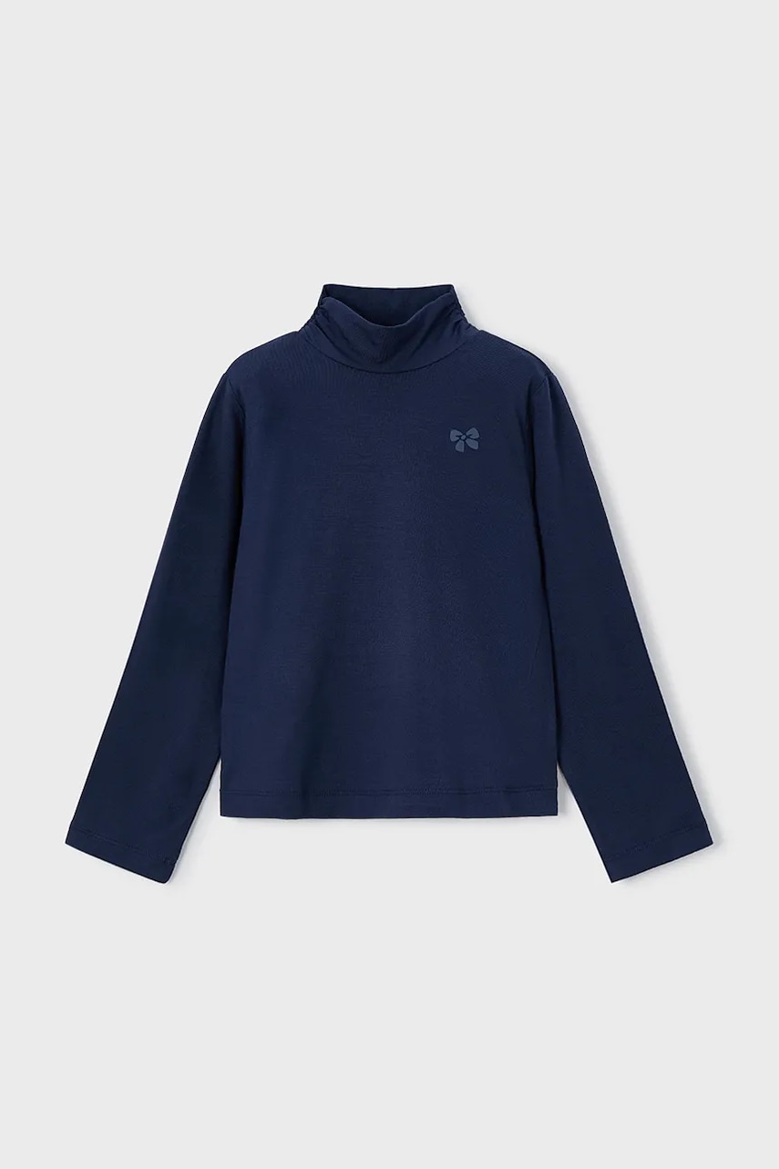 Mayoral longsleeve culoarea bleumarin, cu turtleneck, 145