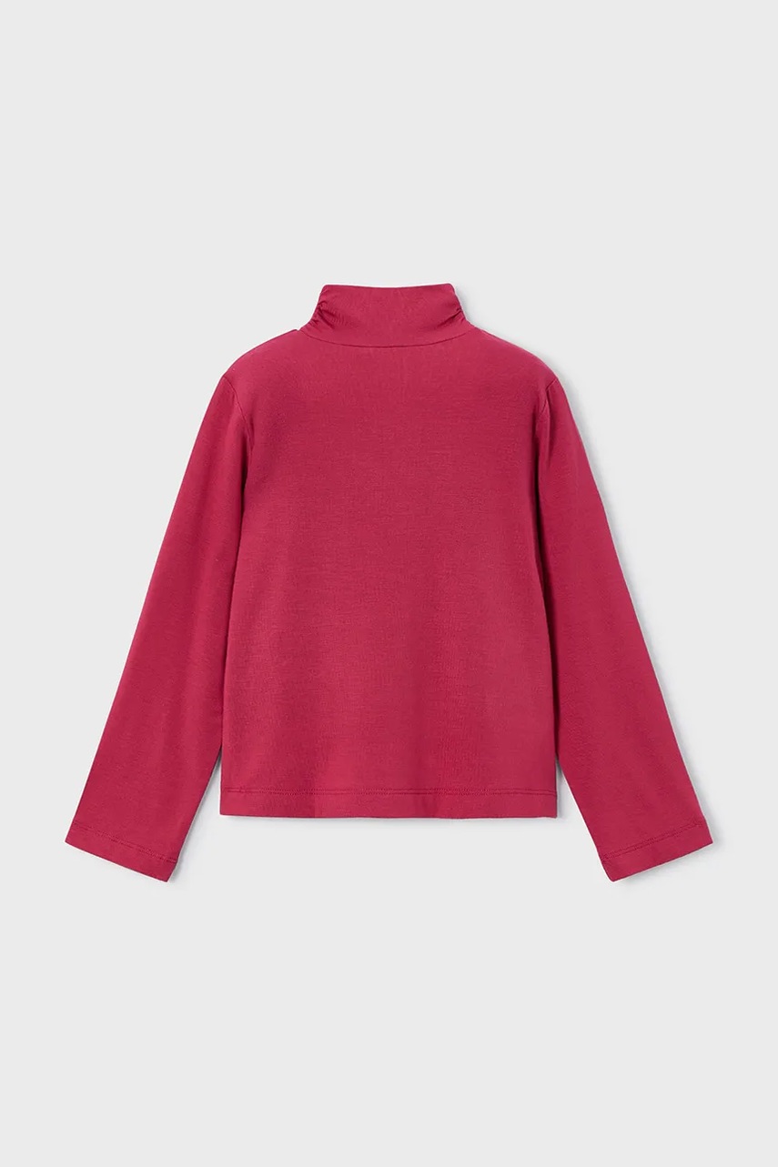 Лонгслив Mayoral цвет красный с полугольфом 145