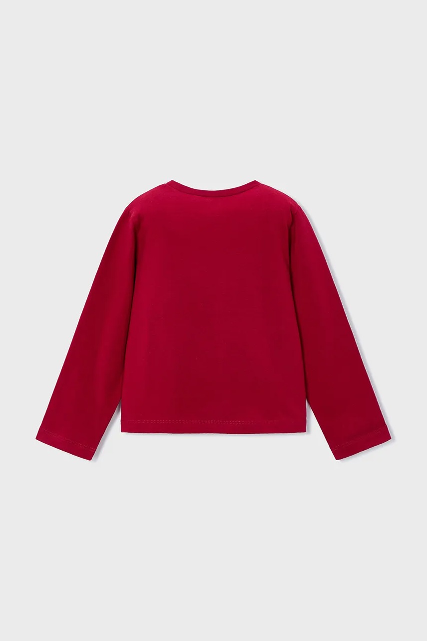 Хлопковый лонгслив Mayoral цвет красный 178