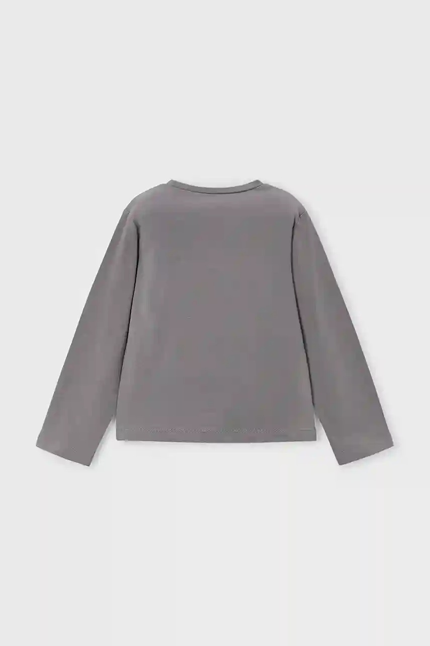 Хлопковый лонгслив Mayoral цвет серый 178