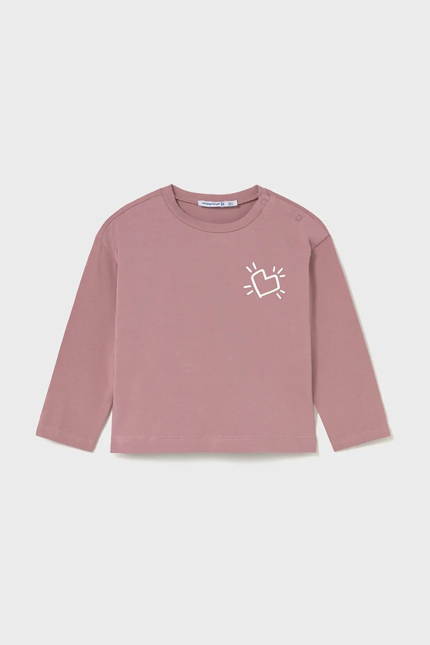 Mayoral longsleeve bebeluși culoarea roz, 2079