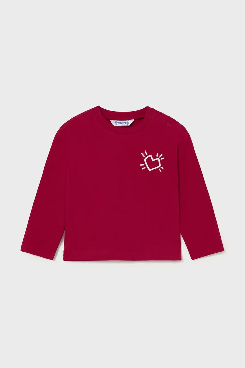 Mayoral longsleeve bebeluși culoarea roșu, 2079