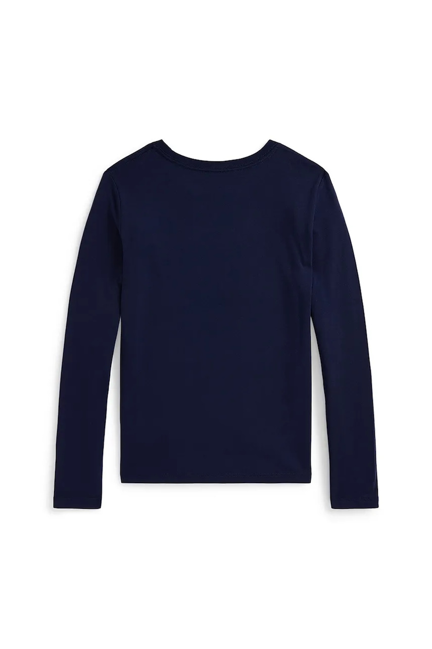 Детский лонгслив Polo Ralph Lauren цвет синий 313979013001 Детский лонгслив Polo Ralph Lauren цвет синий 313979013001