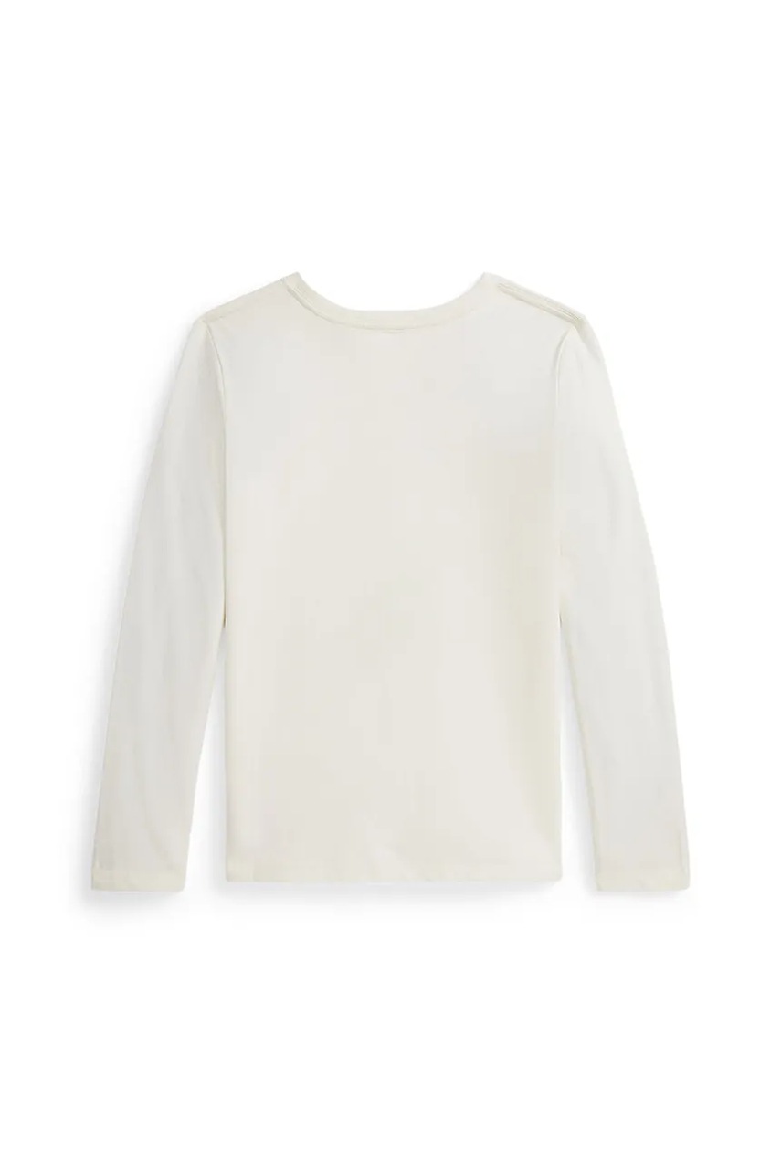 Хлопковый лонгслив Polo Ralph Lauren цвет белый 313979034001