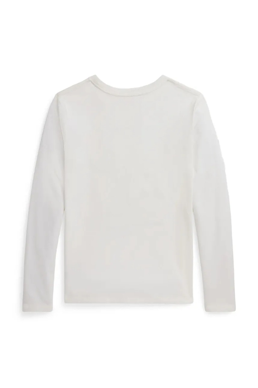 Хлопковый детский лонгслив Polo Ralph Lauren цвет бежевый 313P00435001