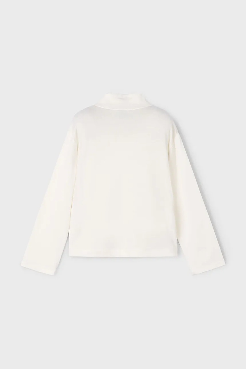 Лонгслив Mayoral цвет бежевый с полугольфом 4002