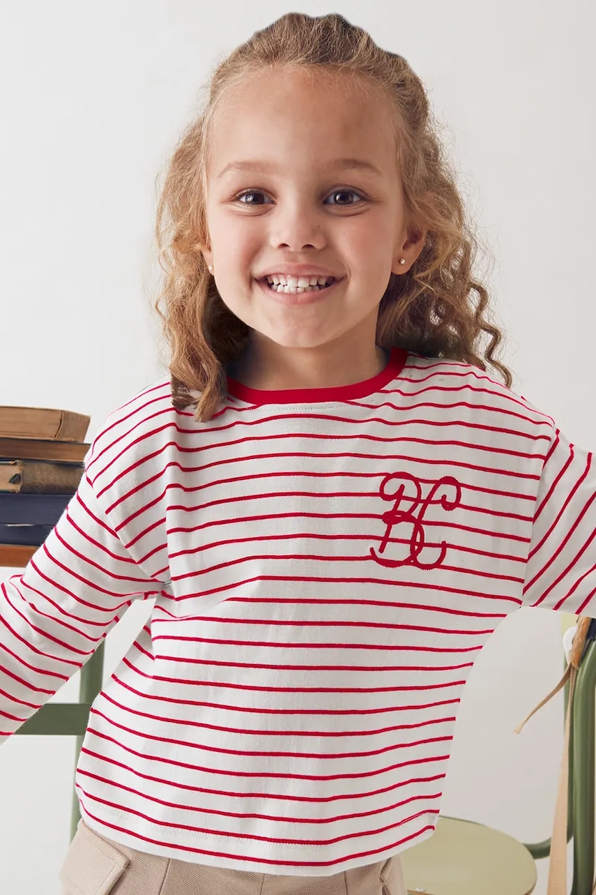 Mayoral longsleeve din bumbac culoarea roșu, 4013