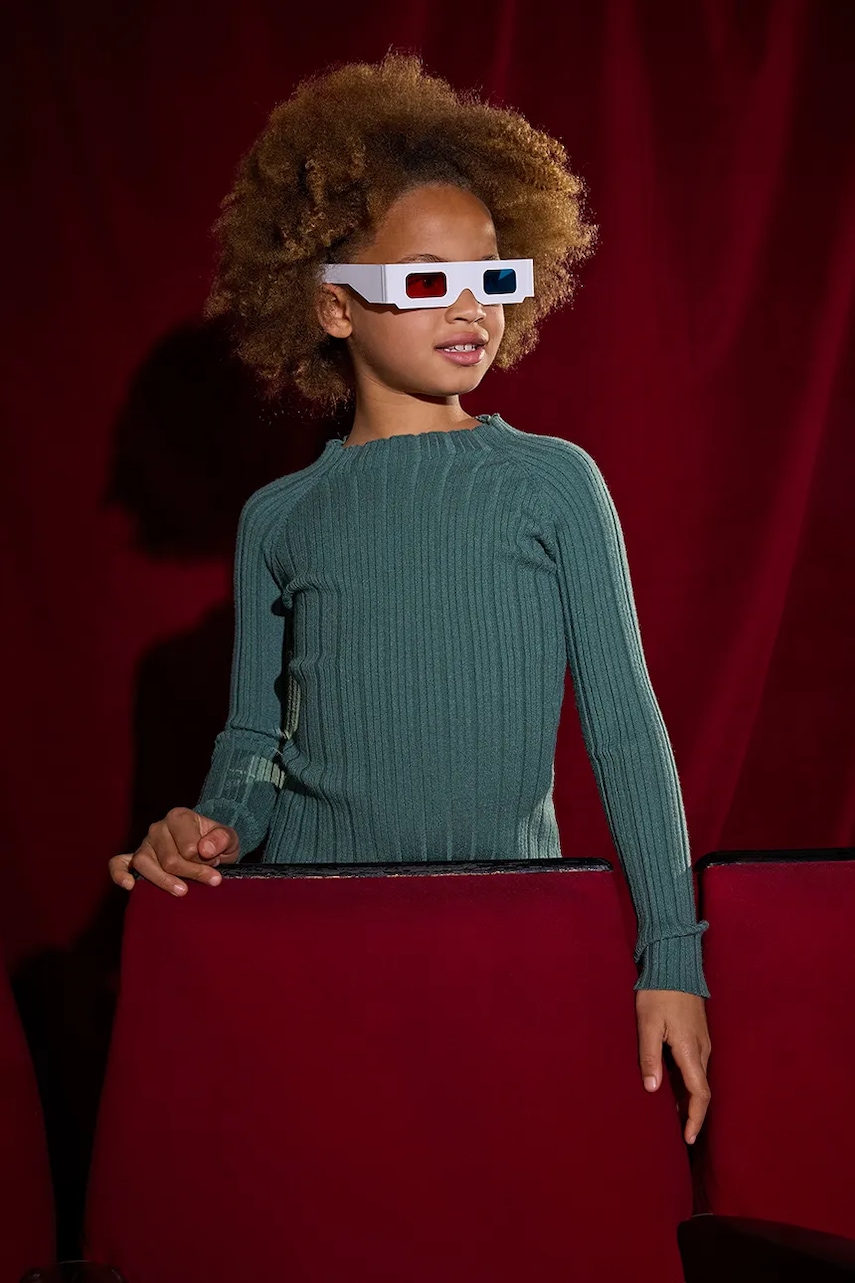 Mayoral pulover culoarea verde, cu turtleneck, 7015