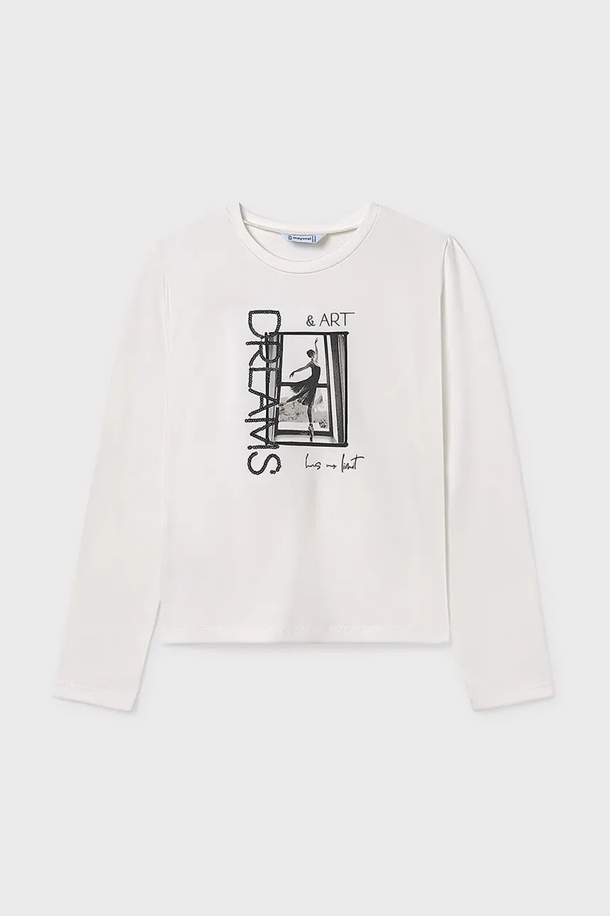 Детский лонгслив Mayoral цвет белый 7017