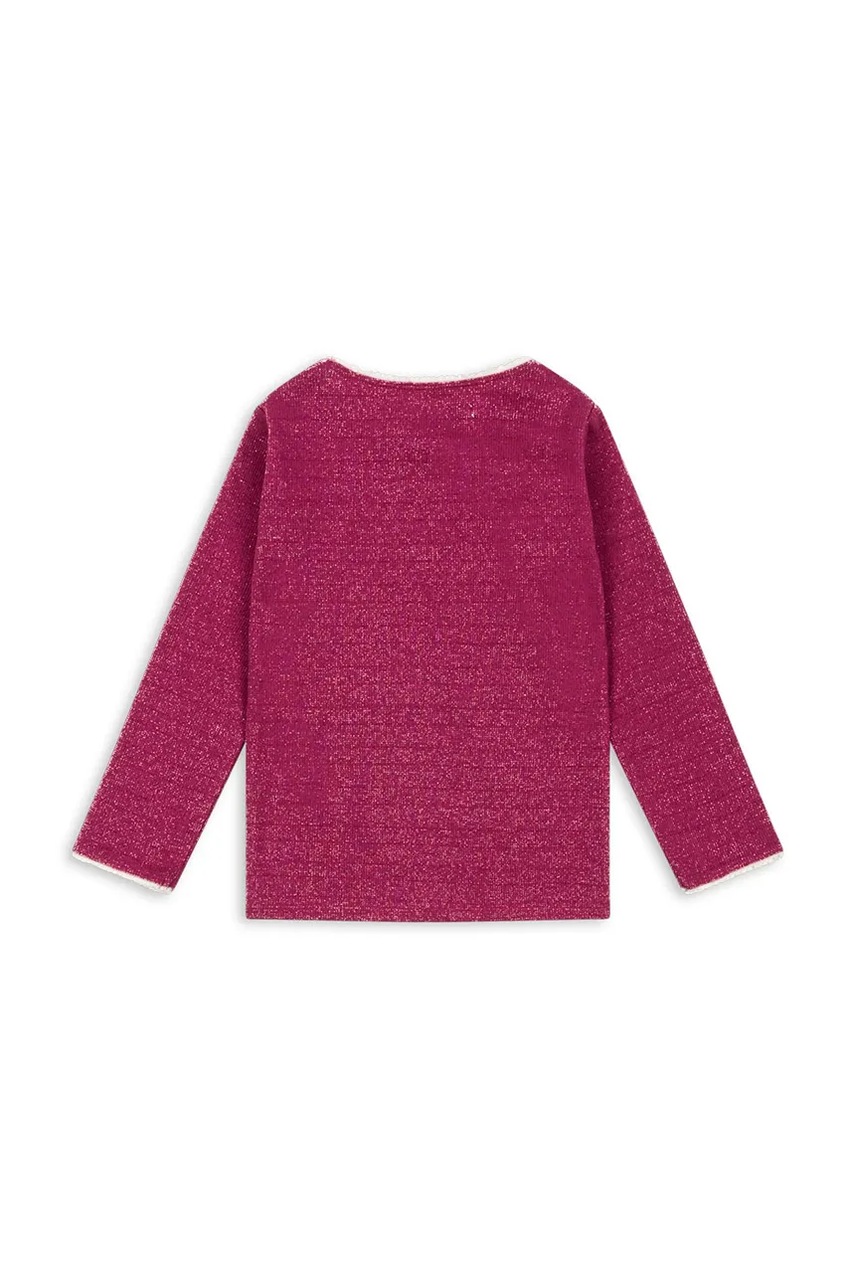 Детский лонгслив Konges Sløjd ROLI BLOUSE цвет бордовый KS103967