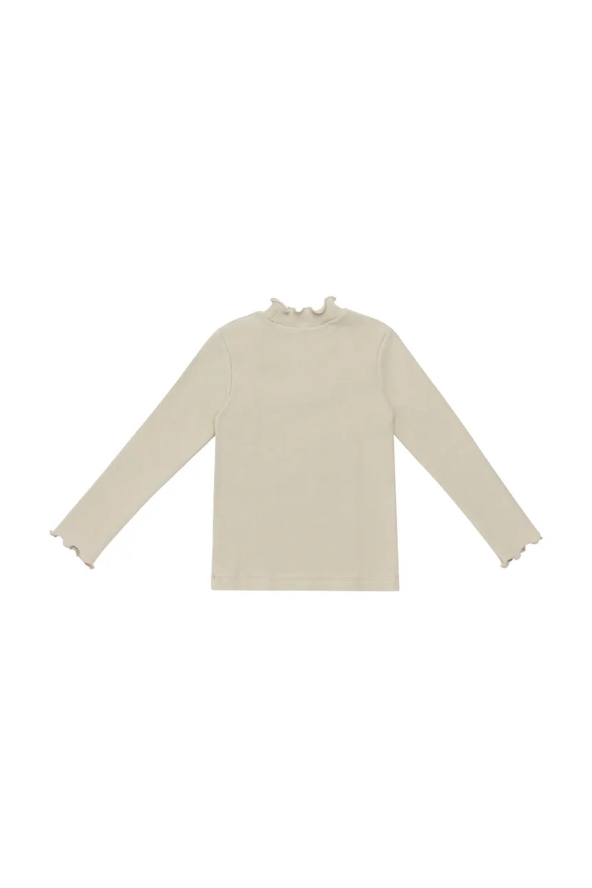 Детский лонгслив Donsje Wonsy Shirt цвет бежевый с полугольфом 4089800