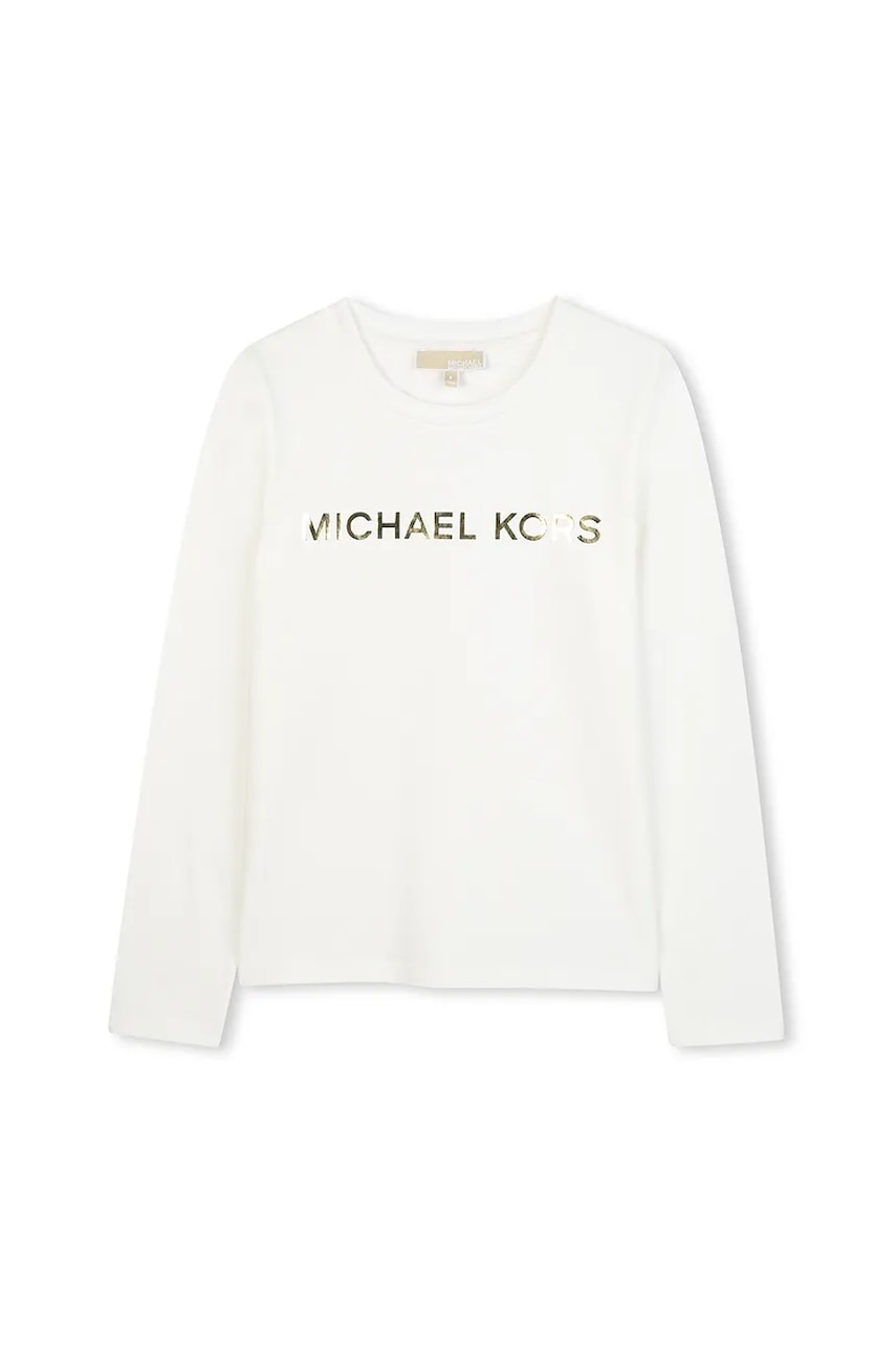 Michael Kors longsleeve copii culoarea alb, R30488