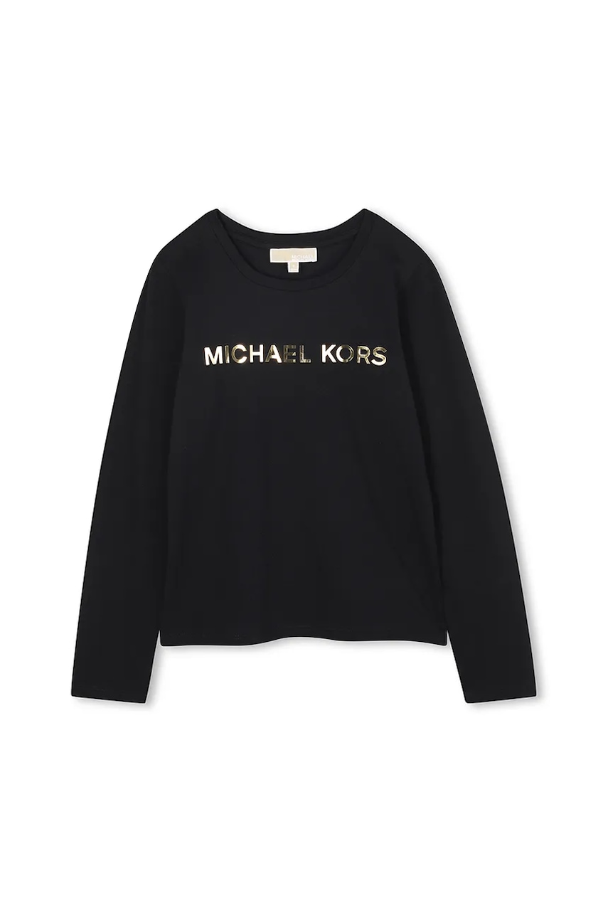 Michael Kors longsleeve copii culoarea negru, R30488