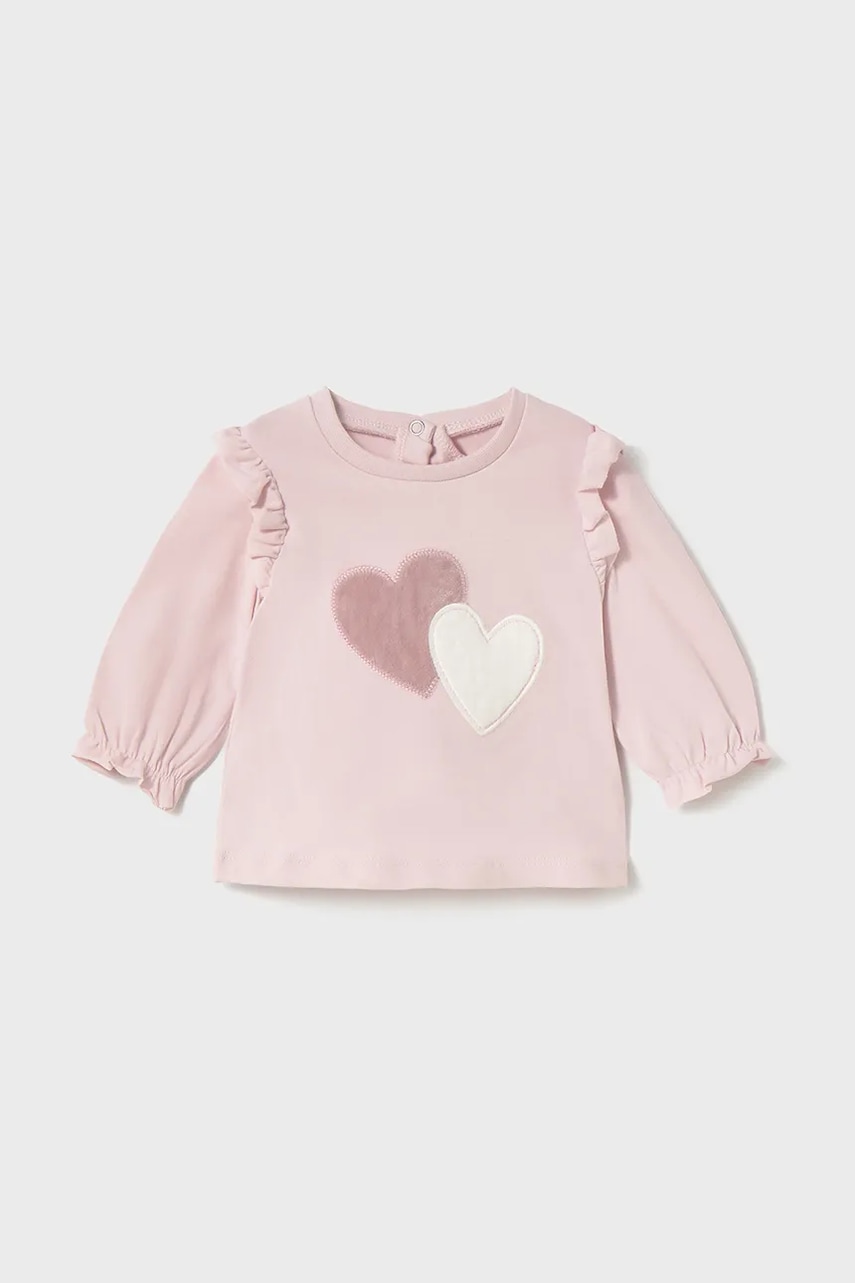 Mayoral Newborn longsleeve culoarea roz, 2055