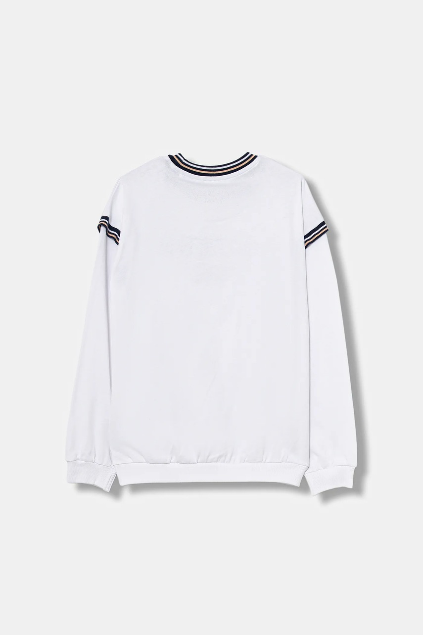 Хлопковый детский лонгслив Guess цвет белый J5BI29 K8VA4