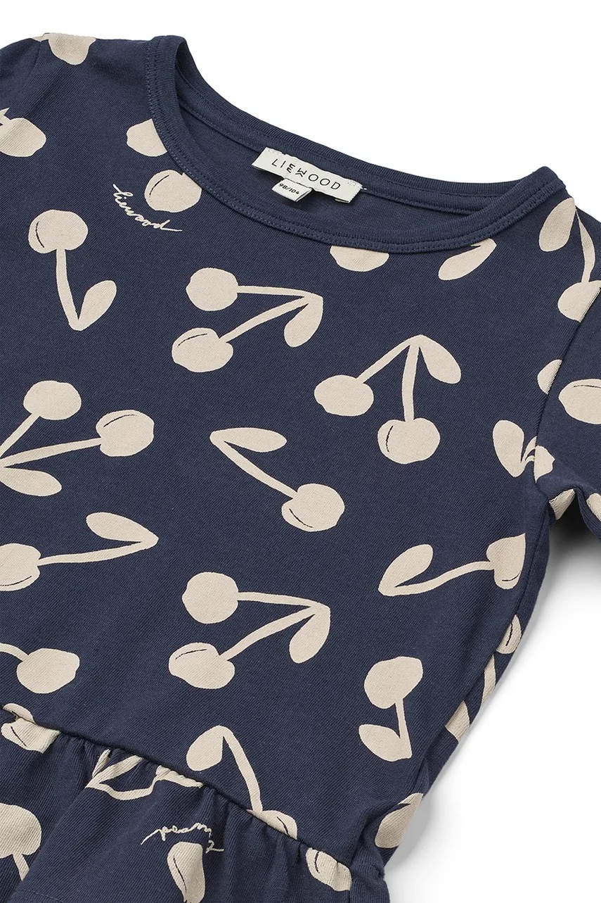 Liewood gyerek pamut hosszú ujjú felső Margit Printed Longsleeve T-shirt sötétkék, LW20212 termék 2. képe