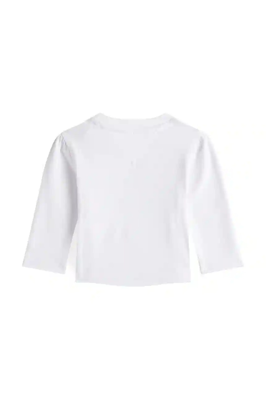 Лонгслив для младенцев Tommy Hilfiger цвет белый KN0KN02057