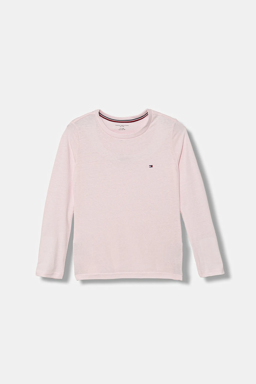 Хлопковый детский лонгслив Tommy Hilfiger 2 шт цвет синий UG0UG00779