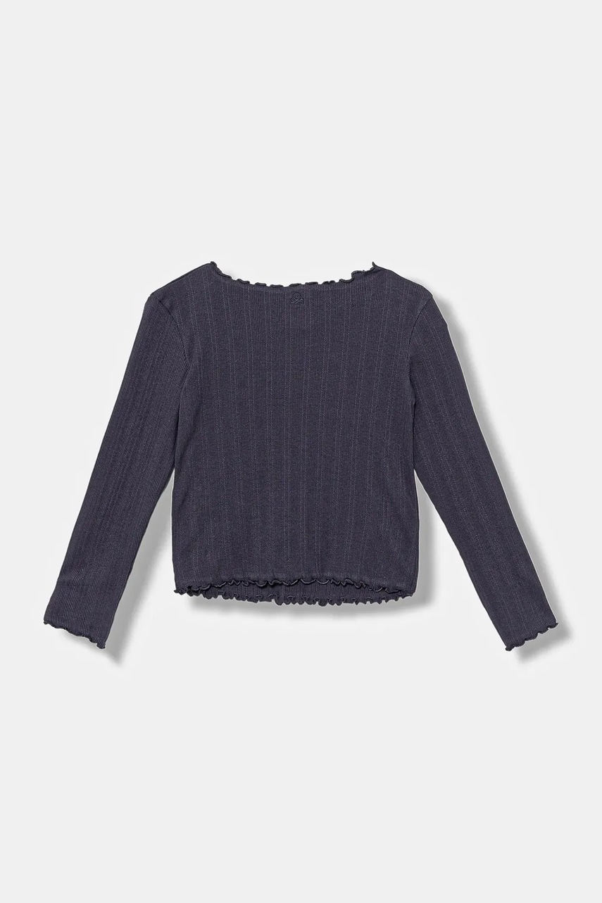 Детский лонгслив United Colors of Benetton цвет серый 3KIEC10Q9