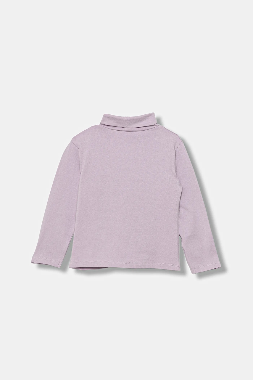 Детский лонгслив United Colors of Benetton цвет фиолетовый с гольфом 3P4ZG200D Детский лонгслив United Colors of Benetton цвет фиолетовый с гольфом 3P4ZG200D
