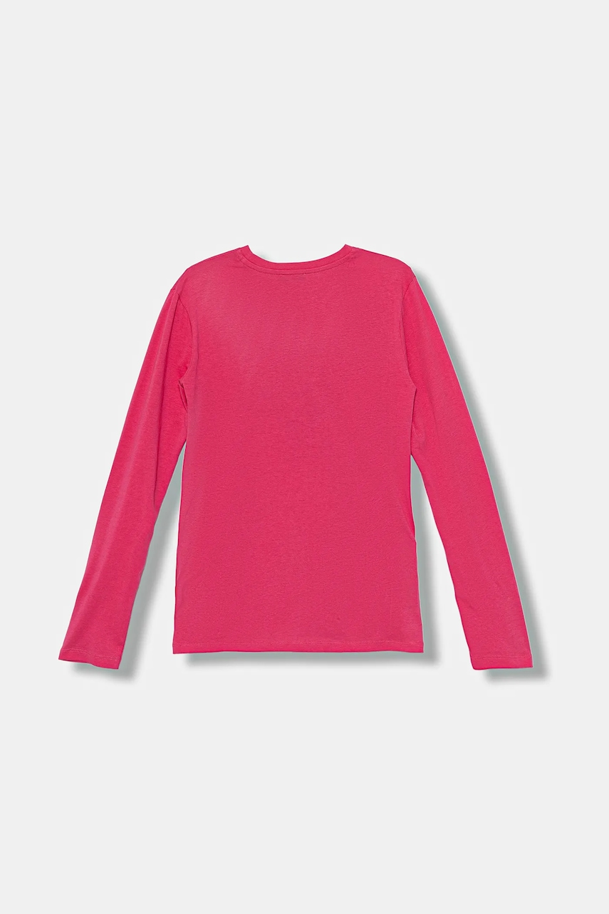 Хлопковый детский лонгслив United Colors of Benetton цвет розовый 35RYC10QE Хлопковый детский лонгслив United Colors of Benetton цвет розовый 35RYC10QE