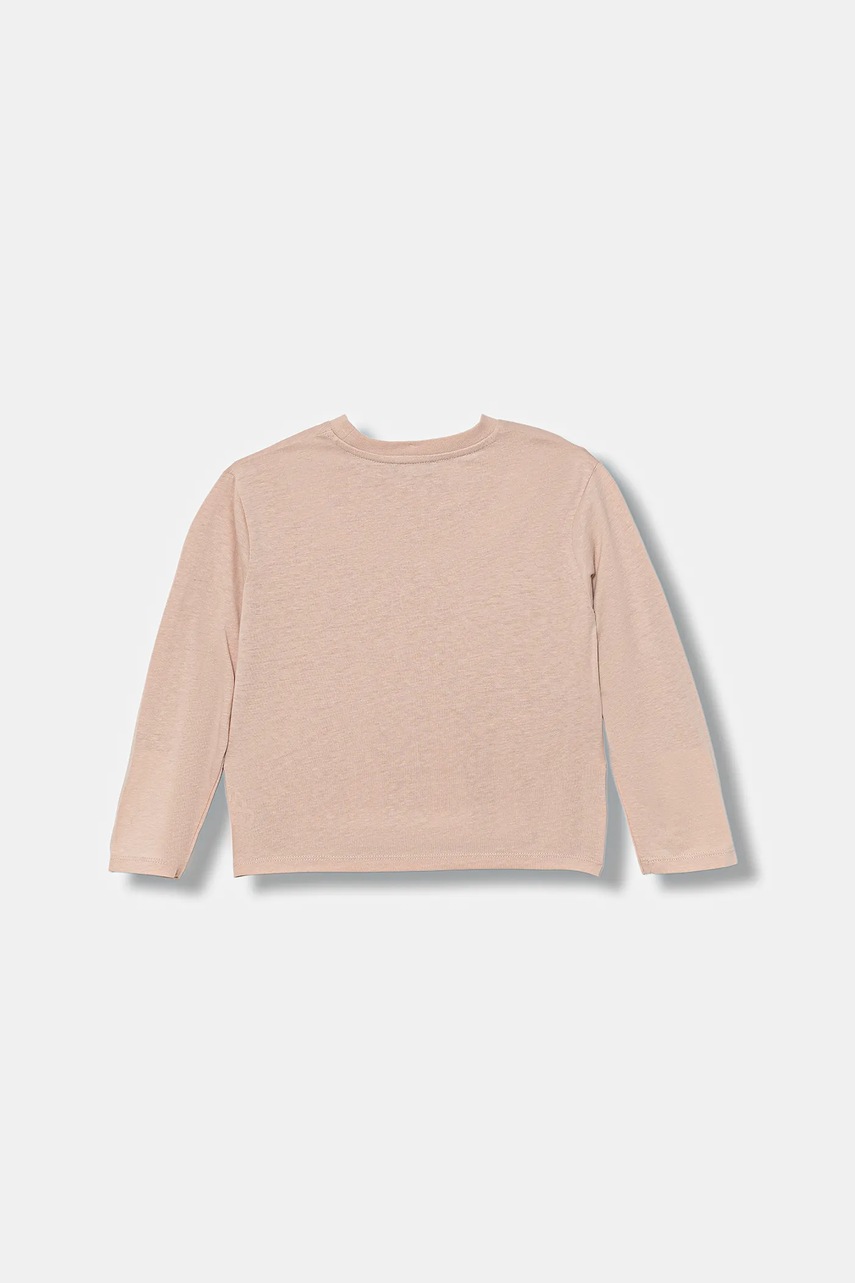 Хлопковый детский лонгслив United Colors of Benetton цвет розовый 35RYG10K7 Хлопковый детский лонгслив United Colors of Benetton цвет розовый 35RYG10K7