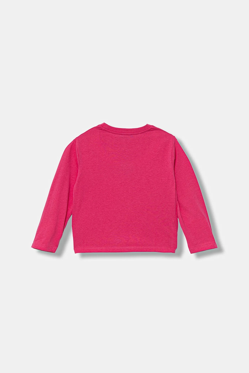 Хлопковый детский лонгслив United Colors of Benetton цвет розовый 35RYG10K7 Хлопковый детский лонгслив United Colors of Benetton цвет розовый 35RYG10K7