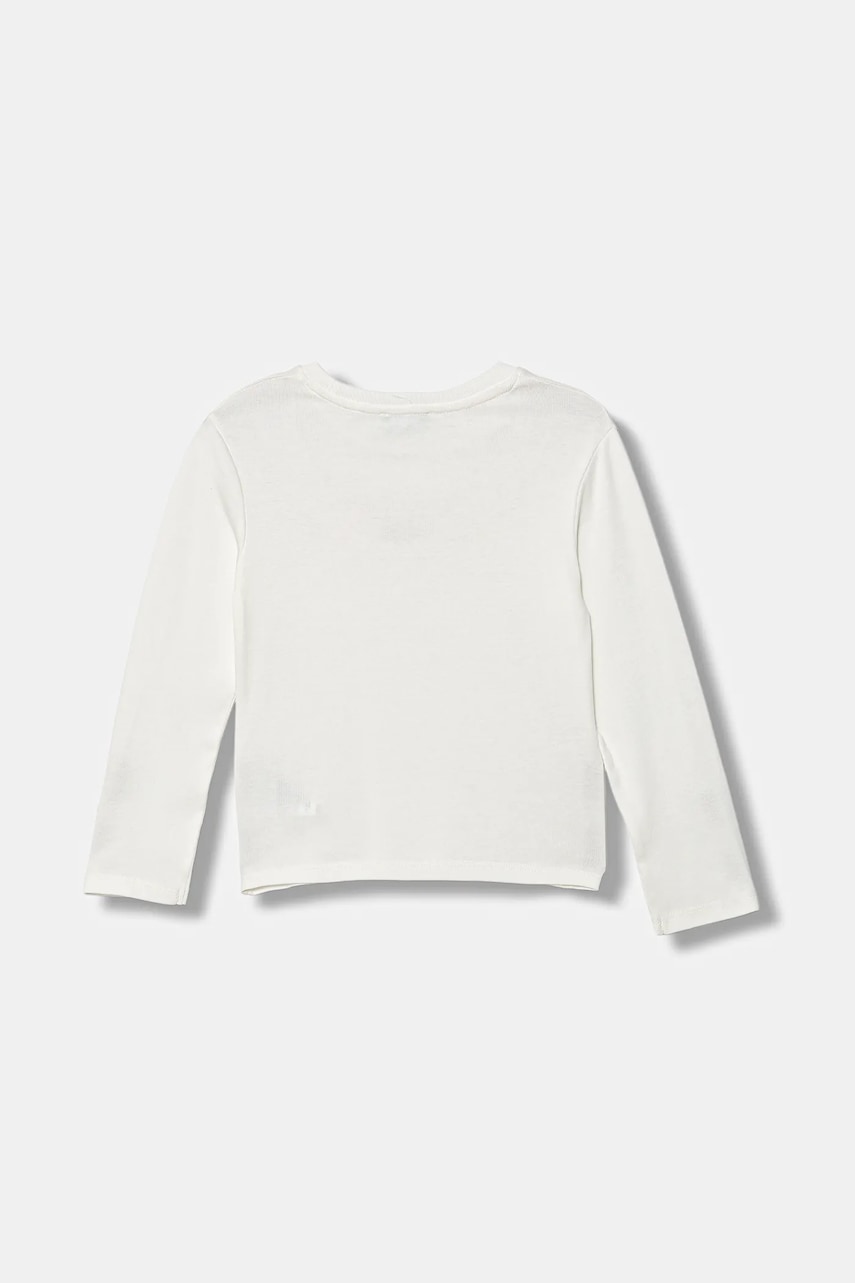 Хлопковый детский лонгслив United Colors of Benetton цвет белый 3I9WG10JS Хлопковый детский лонгслив United Colors of Benetton цвет белый 3I9WG10JS