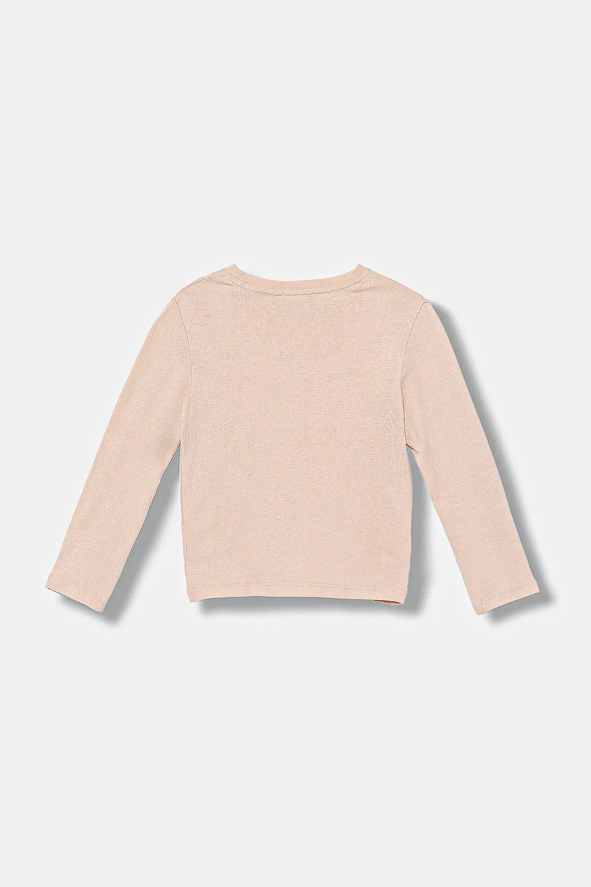 Хлопковый детский лонгслив United Colors of Benetton цвет розовый 3I9WG10JS Хлопковый детский лонгслив United Colors of Benetton цвет розовый 3I9WG10JS