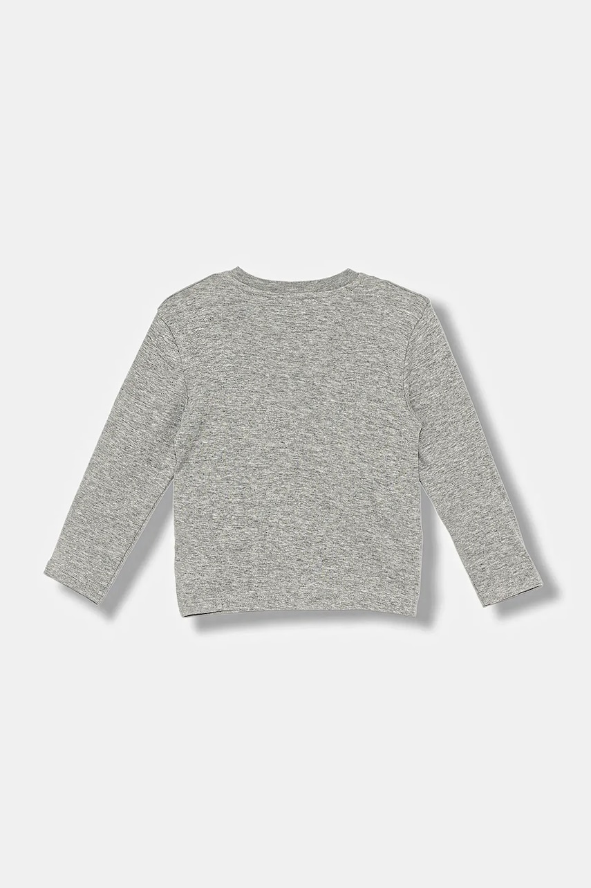 Хлопковый детский лонгслив United Colors of Benetton цвет серый 3I9WG10JS Хлопковый детский лонгслив United Colors of Benetton цвет серый 3I9WG10JS