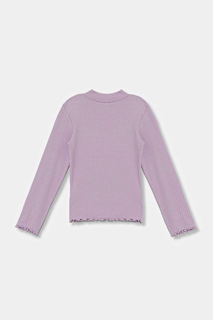 Детский лонгслив United Colors of Benetton цвет фиолетовый 3F1AG10JT Детский лонгслив United Colors of Benetton цвет фиолетовый 3F1AG10JT