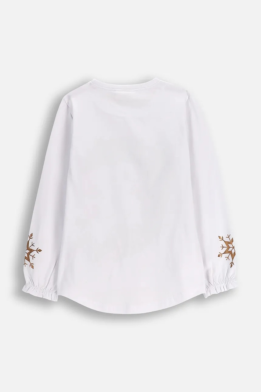 Детский лонгслив Coccodrillo цвет белый LICENCE GIRL Детский лонгслив Coccodrillo цвет белый LICENCE GIRL