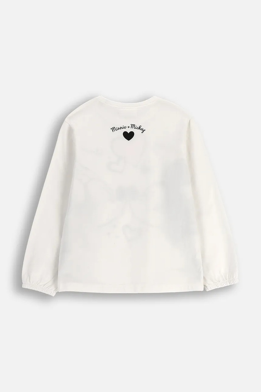 Детский лонгслив Coccodrillo цвет бежевый LICENCE GIRL