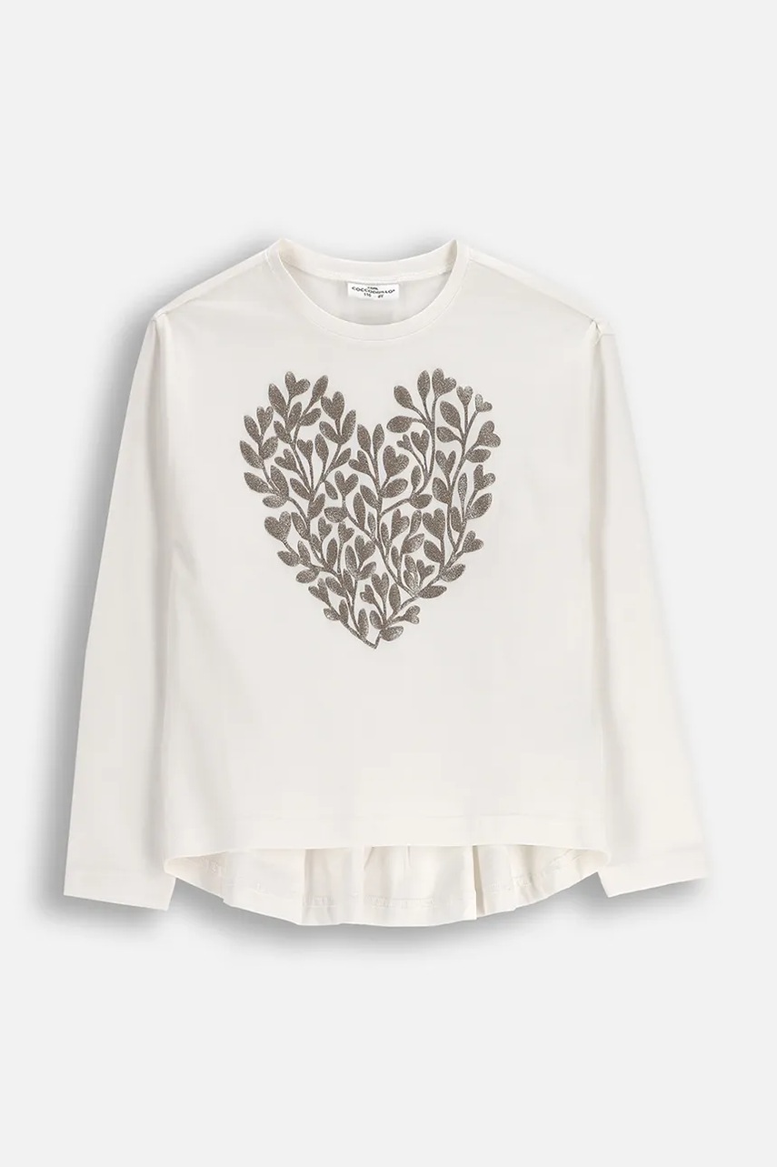 Coccodrillo longsleeve copii culoarea roz, WINTER COSY GRIL KIDS
