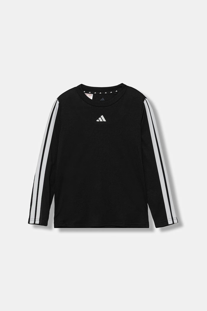 adidas longsleeve copii culoarea negru, cu imprimeu, JM1577