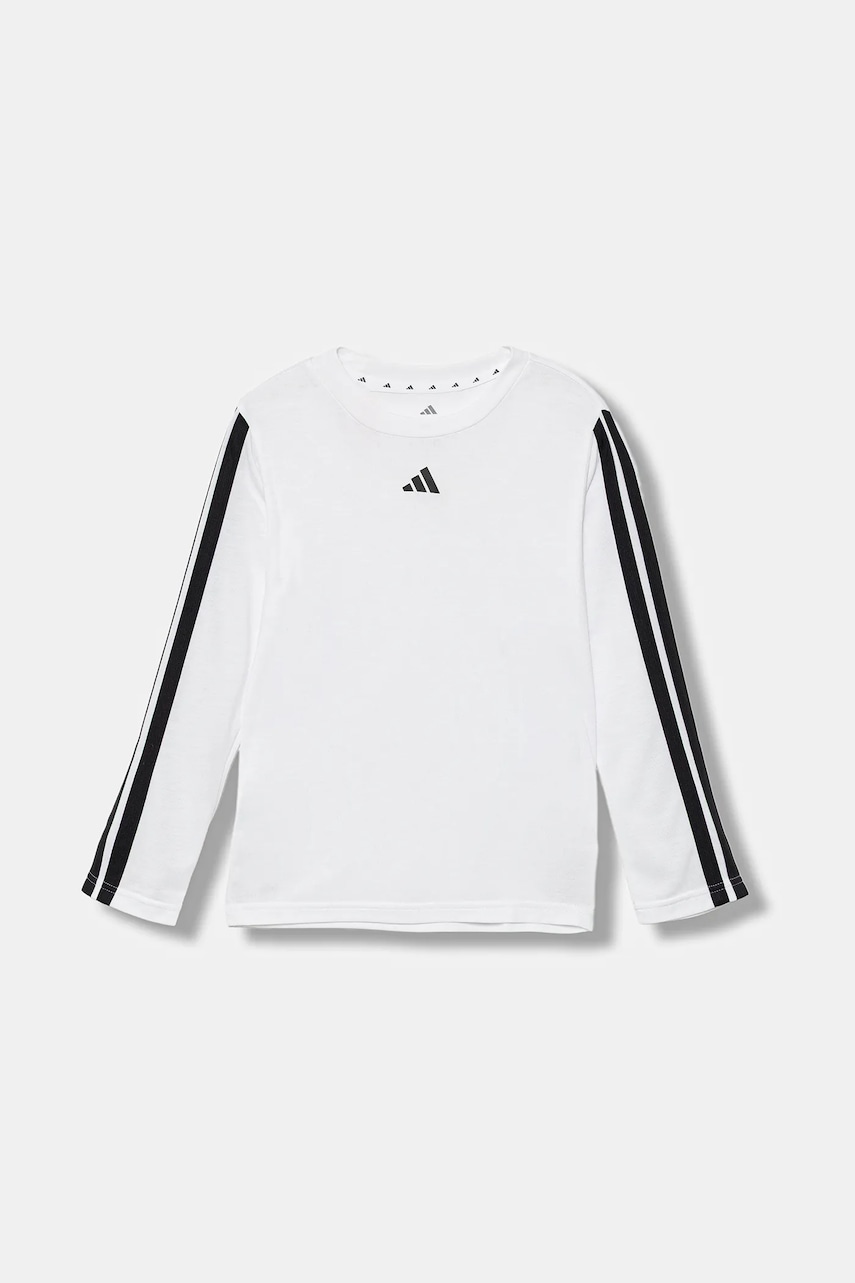 adidas longsleeve copii culoarea alb, cu imprimeu, JM1578