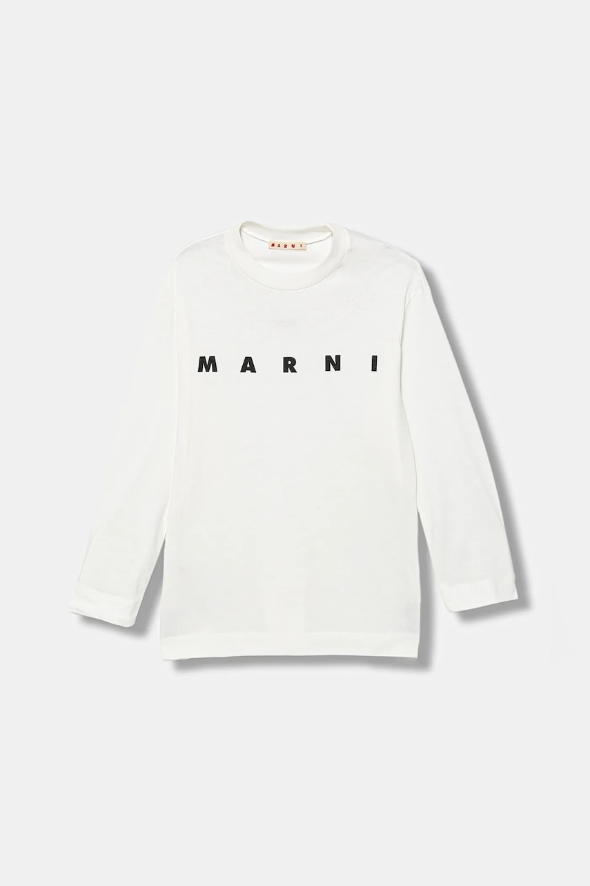 Marni tricou din bumbac MT291U T-SHIRT culoarea bej, cu imprimeu, M01603