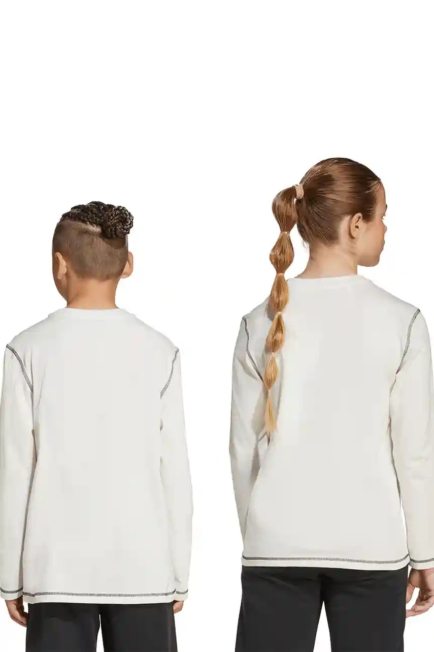 Dětské bavlněné tričko s dlouhým rukávem adidas Originals (obrázek 5)