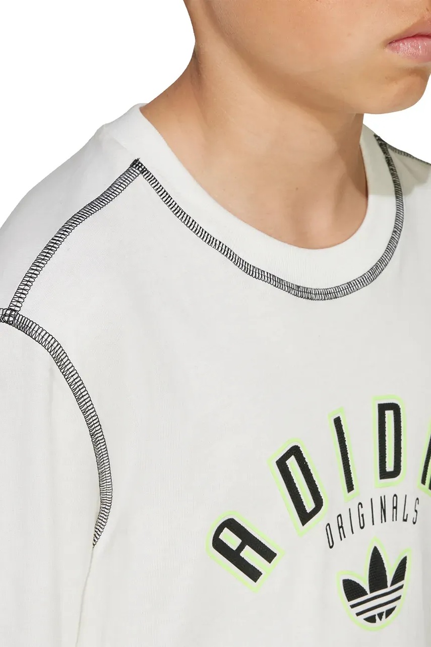 Dětské bavlněné tričko s dlouhým rukávem adidas Originals (obrázek 10)