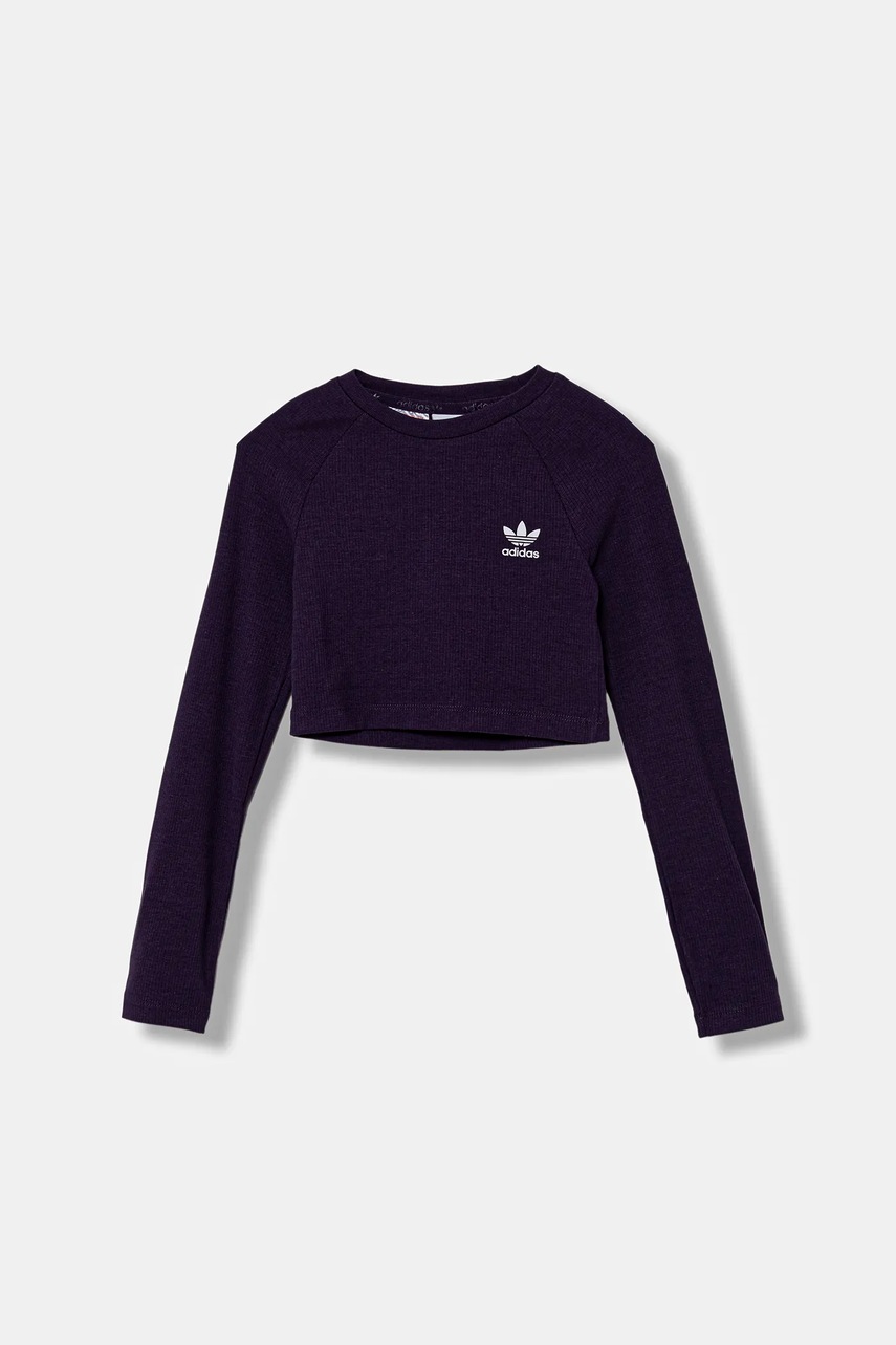 Детский лонгслив adidas Originals цвет фиолетовый с принтом JW2600 Детский лонгслив adidas Originals цвет фиолетовый с принтом JW2600