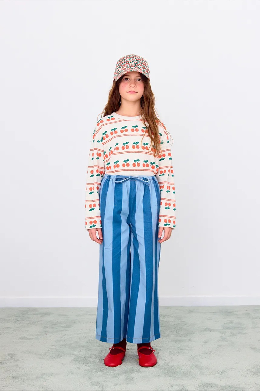 Dětské bavlněné tričko s dlouhým rukávem Tinycottons CHERRY PATTERN RIB TEE (obrázek 4)