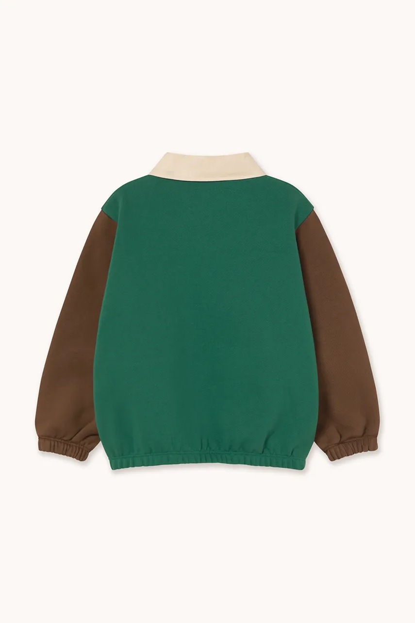 Παιδική βαμβακερή μπλούζα Tinycottons COLOR BLOCK POLO SLEEVE TEE φωτογραφία